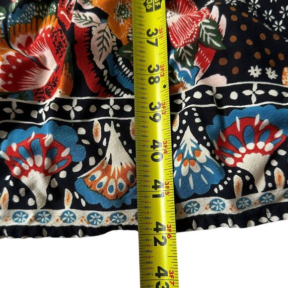 Margaux Riviera Multicolor Batik Collared Maxi Dress Women's Size Medium | 21-15 - Picture 6 of 7